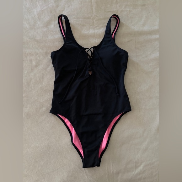 Victoria’s Secret PINK Lace Up One Piece Swimsuit - Small - Picture 2 of 5